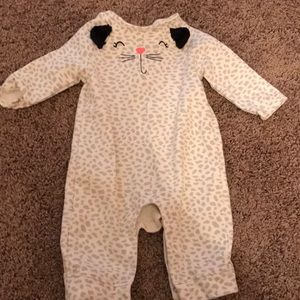 Like new adorable lightweight kitty cat onepiece